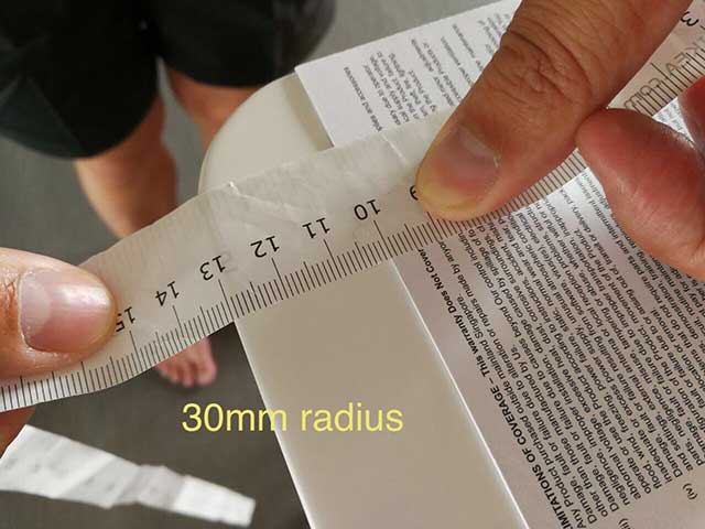 Idea to measure corner raduis.